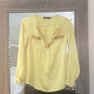 The Limited long sleeve yellow blouse